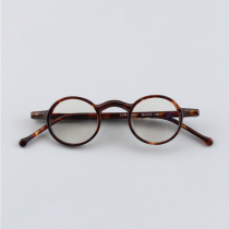 Retro glasses round glasses frame male hand - made plate glasses frame with myopic frame male black frame 10117