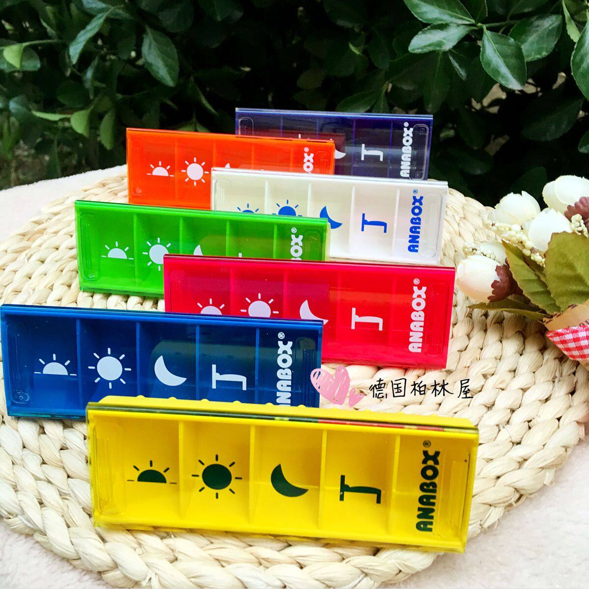 German Anabox Daily Wug Portable Slip Cover Colorful Small Medicine Box Graphics Special Money