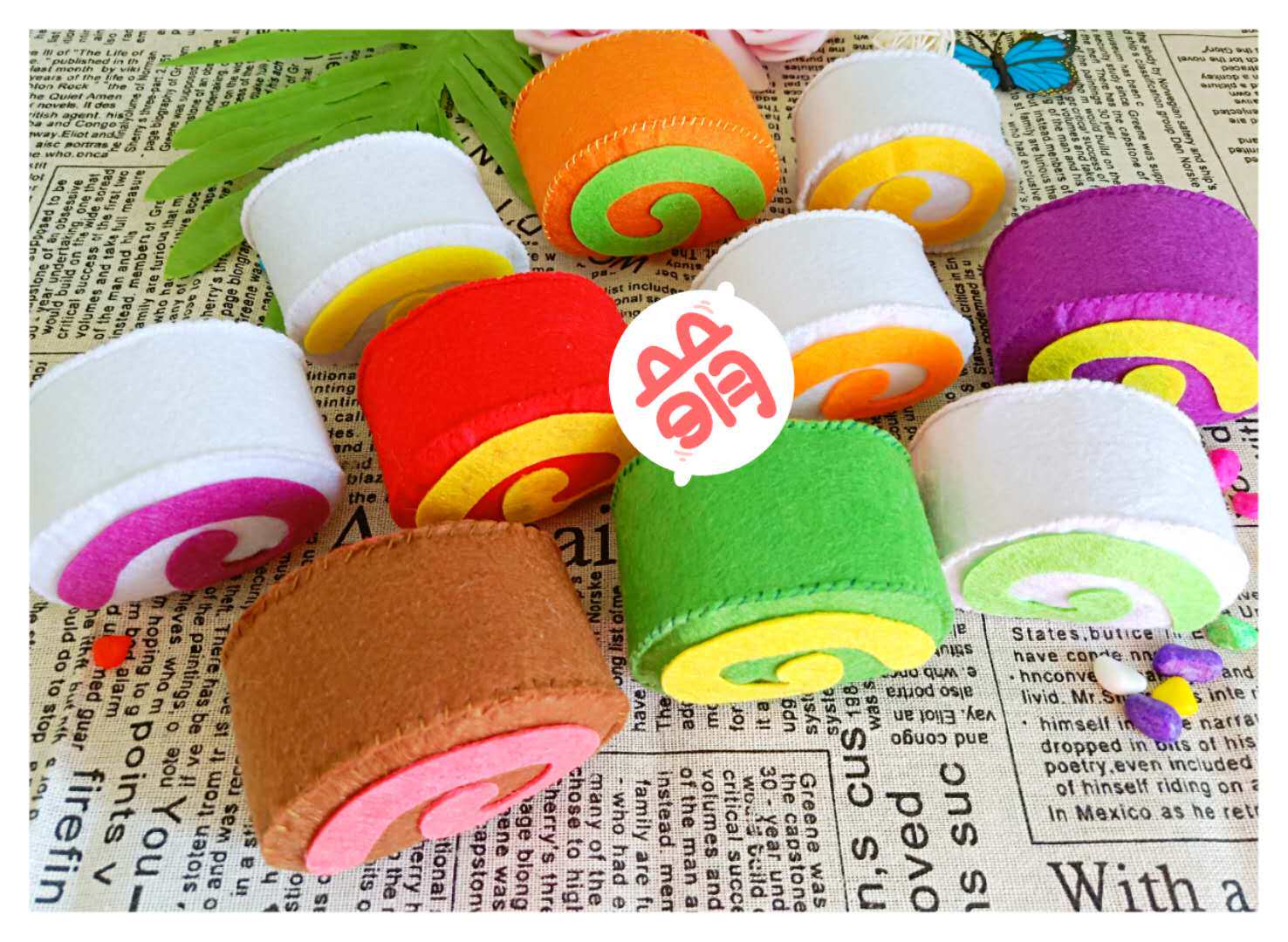 Children's home simulate toy DIY finished without fabric steamed cage flower roll kindergarten hands work