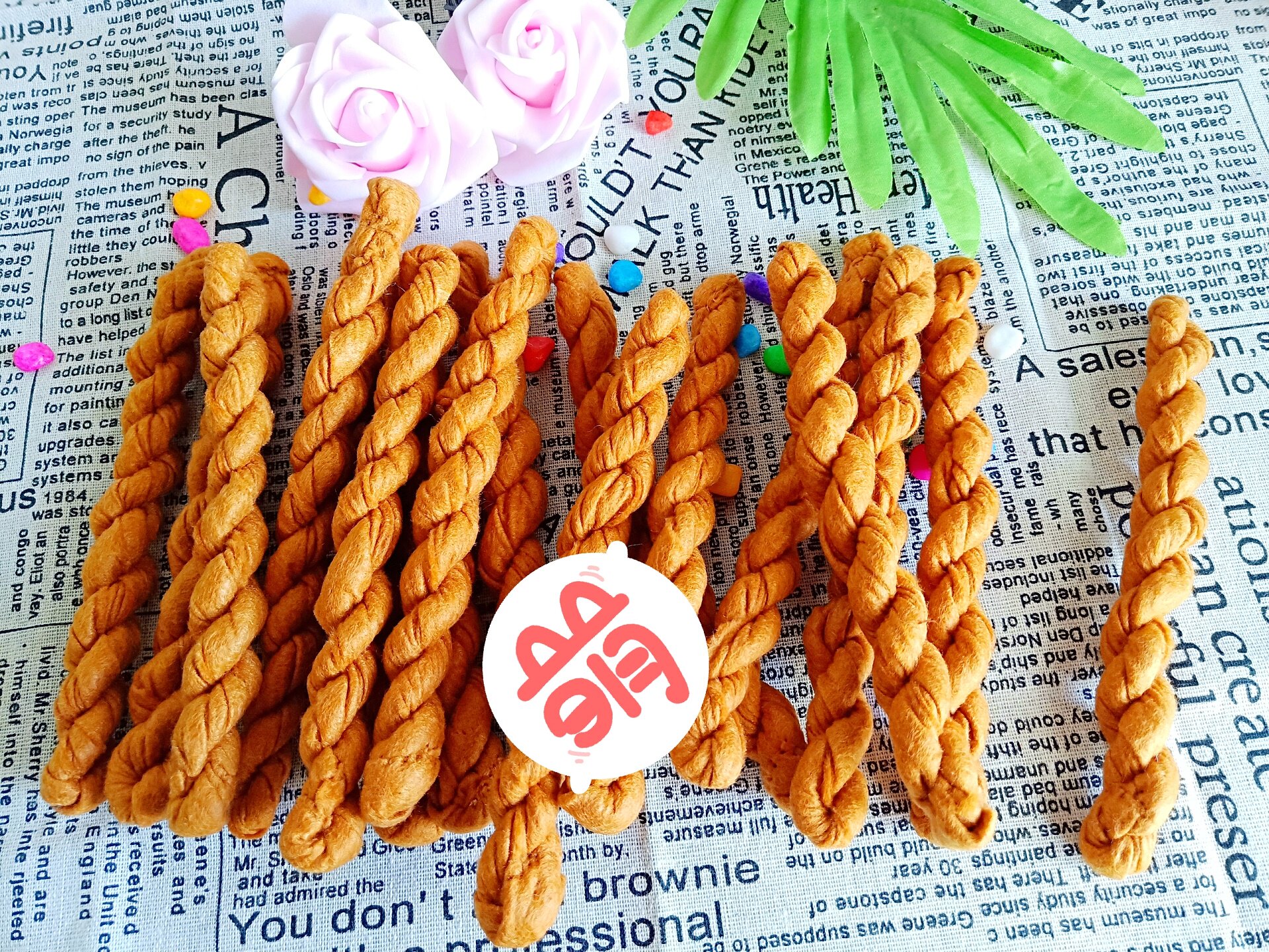 Full non-woven finished product spot Chinese dim sum twist finished product Kindergarten parent-child homework play house