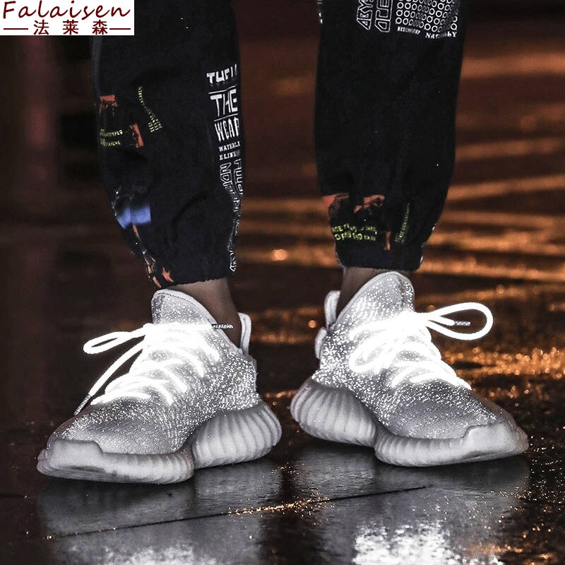 Stomy Sensation Cloud YU Sneakers Leaf Shoes male classmates 100 lap full of stars Shine 350V2 Lacing Low Bunch of Net Step