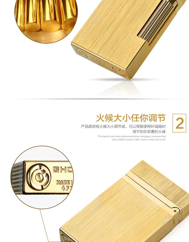 Pháp bơm hơi cơ thể chính hãng Bánh xe trượt đồng nguyên chất Âm thanh tròn nhẹ hơn Sinh nhật quà tặng bạn trai in - Bật lửa bật lửa điện plasma