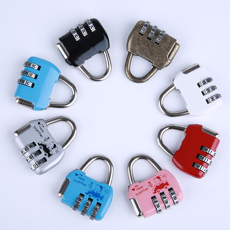 Code lock small padlock mini cute home anti-skid cabinet lock outdoor lock luggage small drawer lock