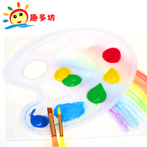 6 7 Hole Palette High Quality Oval Palette Watercolor Acrylic Paint Hand Finger Paint Palette