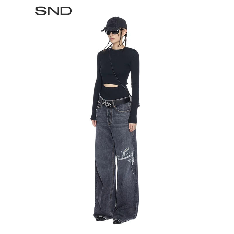 [ДИЗЕЛ designer brand] SND PF23 полуприлеглая водолазка с длинными рукавами для женщин