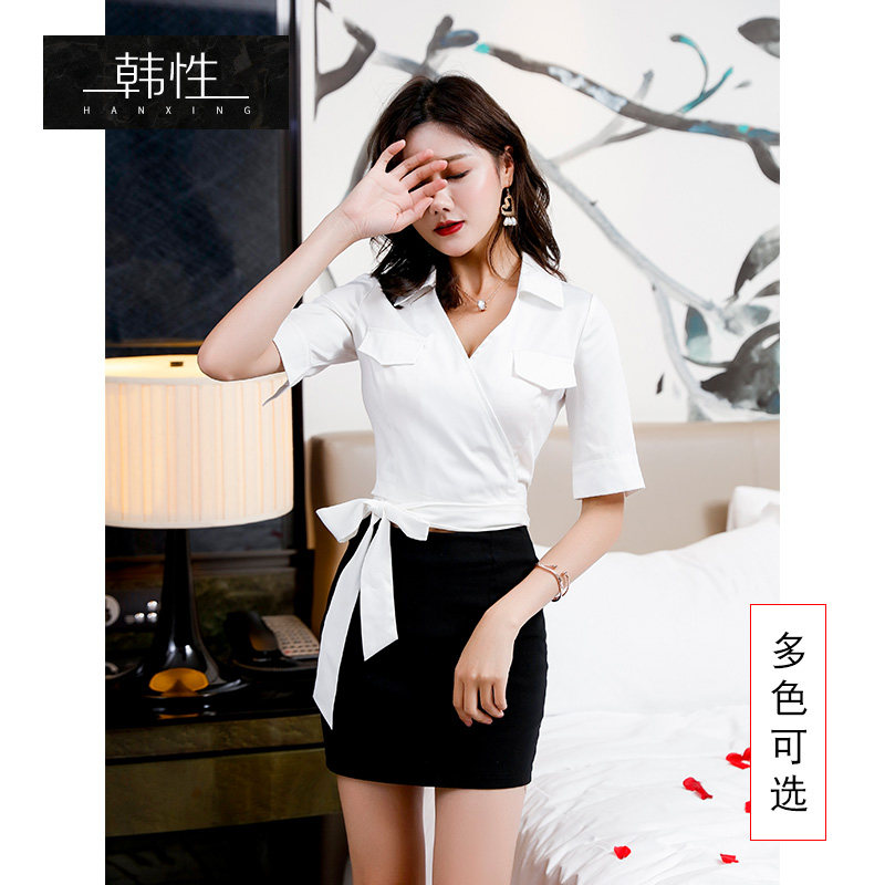 Health care room bath spa massage sauna overalls foot bath foot therapy technician uniform sexy Thin Hotel overalls women