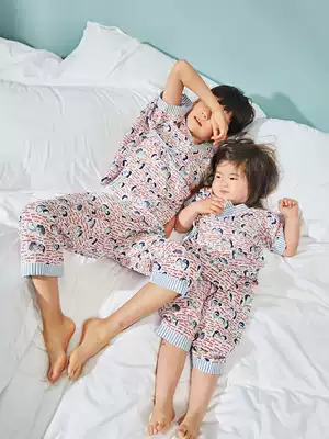 UzMz Kissgoodnight Ultra-fine Soft cotton Hanfu Summer belly protection Loungewear Pajamas Set