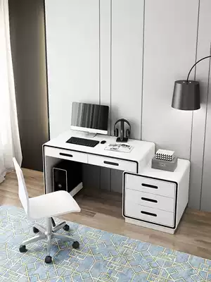 Desktop computer desk home rotating book table modern simple bedroom corner bookcase bookshelf one folding combination