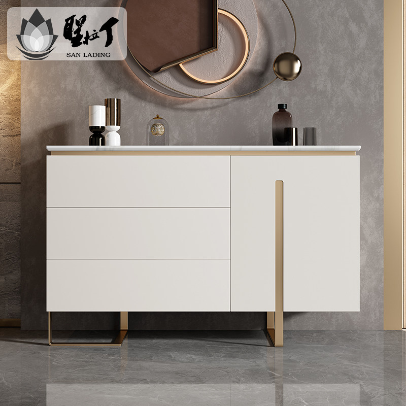 Saint Latin light luxury dining cabinet modern entry hall entrance cabinet Italian living room decoration storage cabinet aisle side cabinet