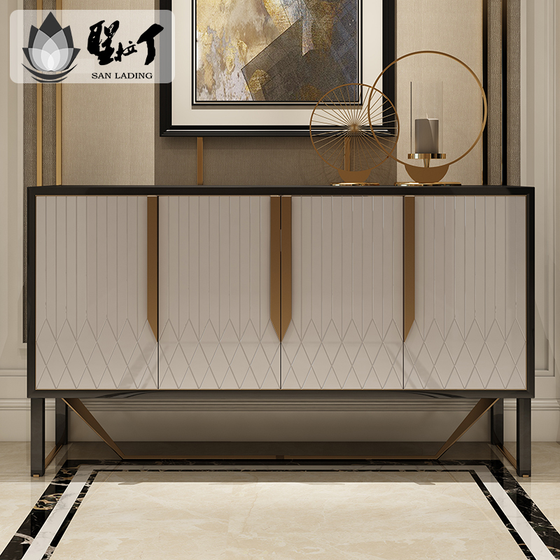 Holy Latin Xuann Cabinet Light Extravagant Decorative Cabinet Modern Shoe Cabinet American Solid Wood Dining Side Cabinet Containing Cabinet Entrance to the family Guan Guan Cabinet