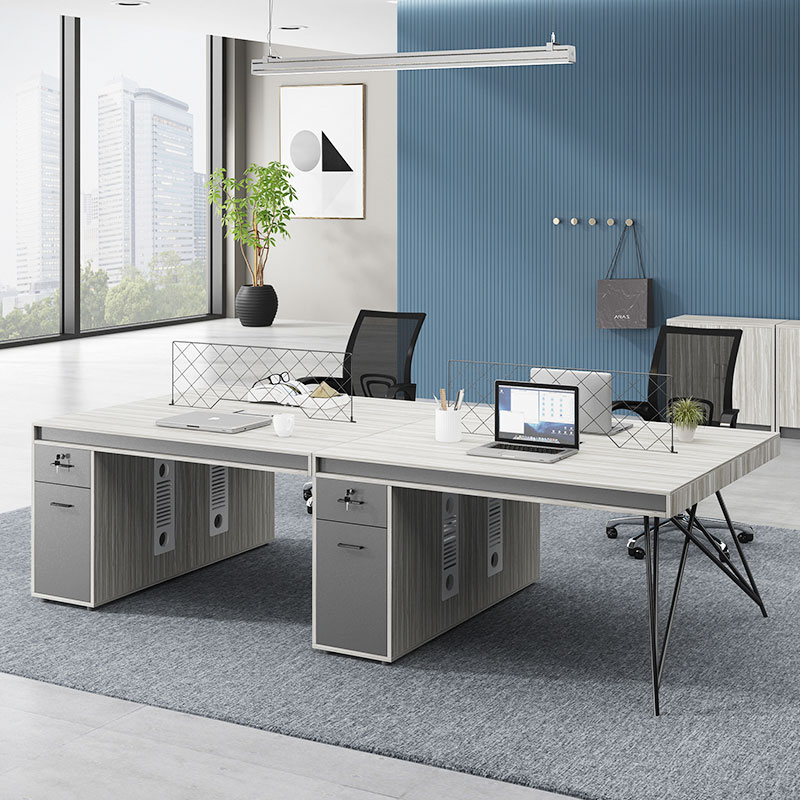 Staff Desk Brief Brief Desk Chair Combo Screen Office Computer Desk Subs 4 people working Finance station-Taobao