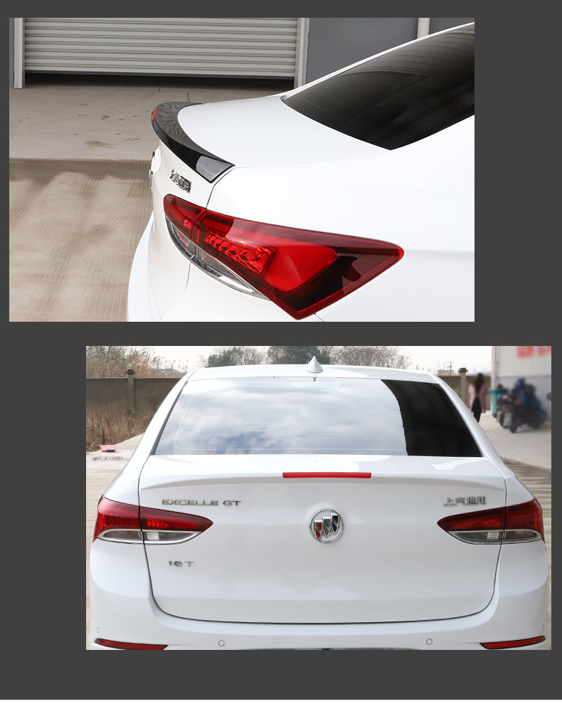 15-19 mô hình Buick Yinglang cánh sau sửa đổi đặc biệt 18 mới Yinglang sửa đổi đuôi ABS sơn cú đấm miễn phí đuôi cá xe hơi