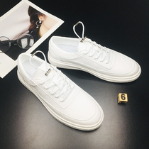 chic board shoes mens unlacing mens shoes 2021 new wave shoes flat heel Korean version spring sloth people little white shoes men