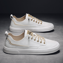 Mens small white shoes Spring Summer One foot pedal 100 Lap Men Shoes 2021 New Wave Shoes Sloth Casual Chic Board Shoes