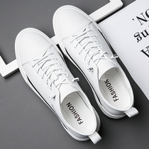 Suit Little white shoes Mens trends 100 lap 2022 new mens shoes Chauhan version One foot pedal sloth casual white color palette shoes
