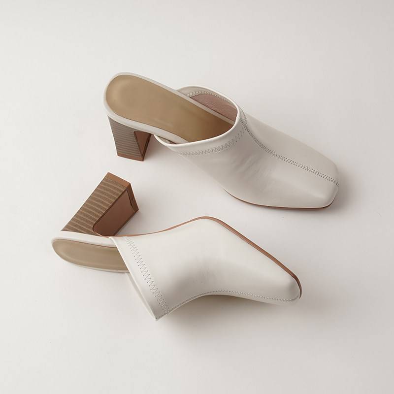 Little Clara's New Summer Style Lazy Mules, Genuine Leather Closed-Toe Half-Slippers for Women, High Heels for Outdoor Wear, 8C Gordon Lin Little Clara's New Summer Style Lazy Mules, Genuine Leather Closed-Toe Half-Slippers for Women, High Heels for Outdoor Wear, 8C Gordon Lin