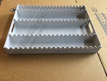 Column rack PVFE acid and alkali resistant plastic column flat rack straw experiment flat rack scale pipette rack