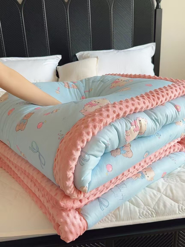 25 New Products A·Mikihouse Children's Class a Knitted Comfort Bean Quilt for Sleeping Naked 3D Spring and Autumn Cartoon Bean Quilt