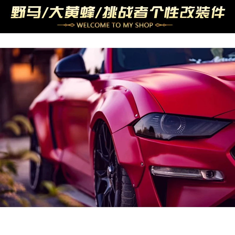 18-20 Ford Mustang sửa đổi GTSS thân rộng kit bánh xe lông mày trước môi fender đuôi môi lớn bao quanh - Sopida trên