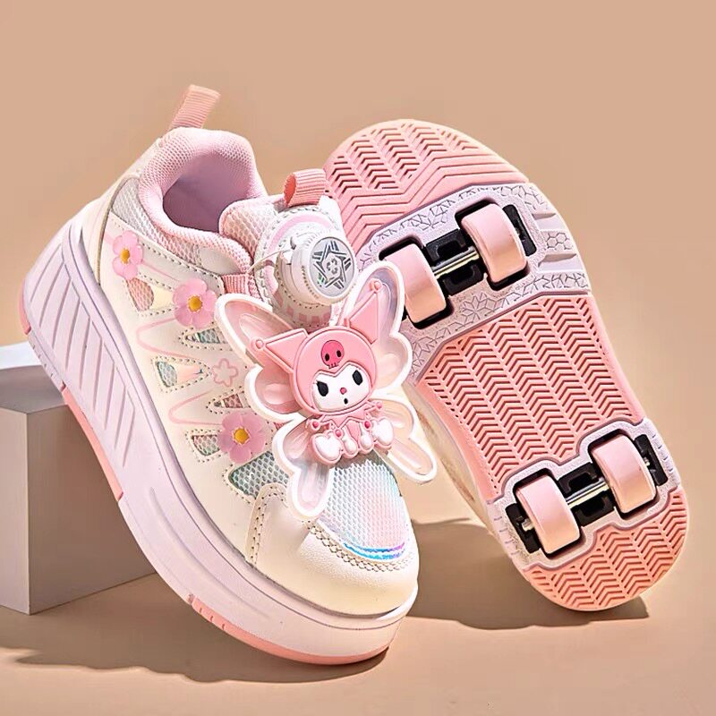 Four-Wheel Roller Shoes for Girls 2026 New Model Children's Detachable Roller Skating Sports Shoes Princess Girls Roller Shoes — 2