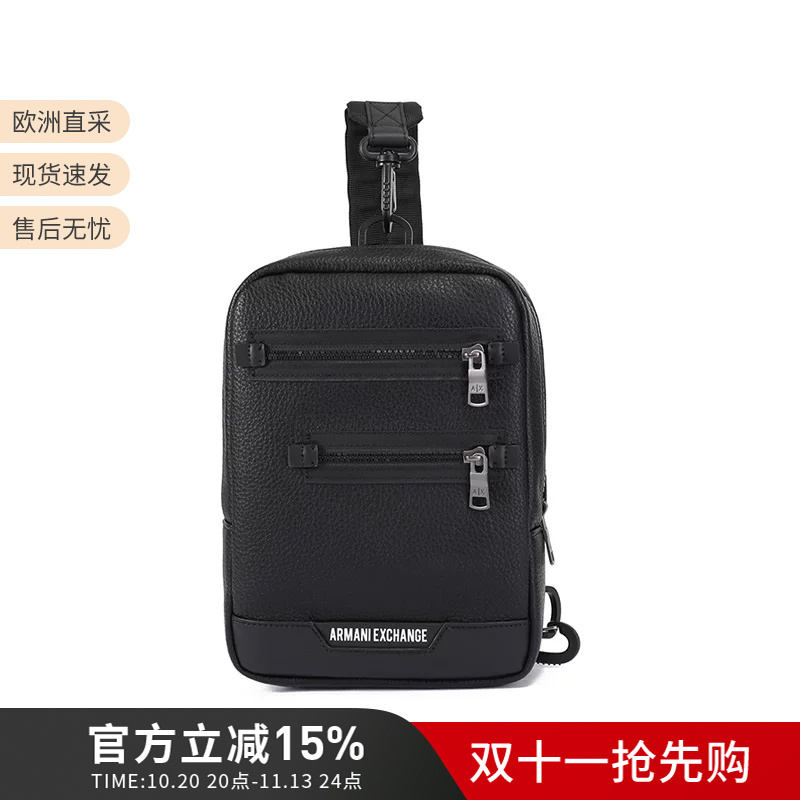 Ax Armani New Product Men's Vertical Messenger Bag Chest Bag Single Shoulder Crossbody Bag 952696 4F863
