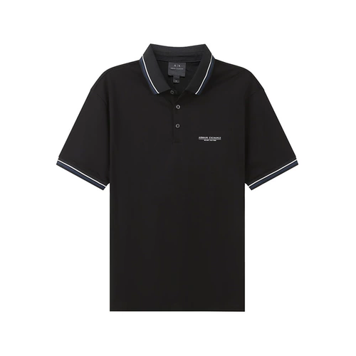 Armani Exchange Axe Men's Short -Sleeved Spring и Summer Full Cotton Men's Polo рубашка 3lzflbzj9az