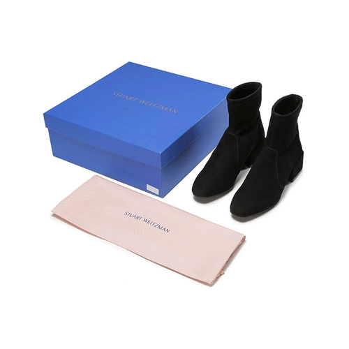 SW Stiwayman женские замшевые ботинки на толстом низком каблуке с круглым носком, модные короткие ботинки АККОРДЕОН