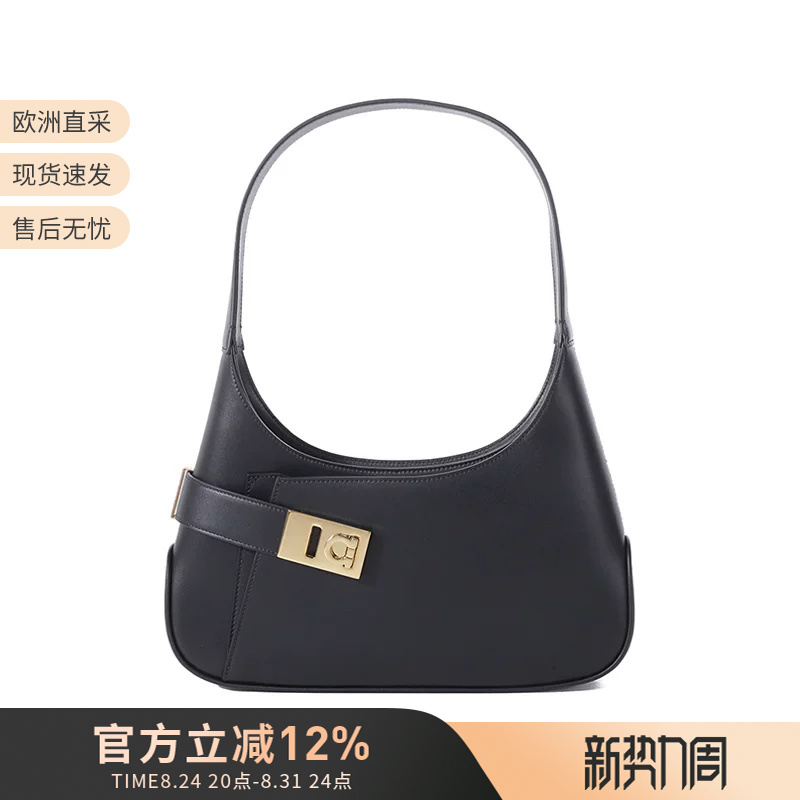 Ferragamo Women's Underarm Bag Half-Moon Bag Handbag Shoulder Bag Hobo Bag 216295