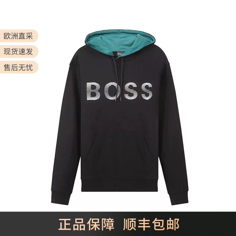 Hugo Boss Autumn Men's Cotton Hooded Long-Sleeved Men's Sweatshirt Sweatshirt 50472236 Hugo Boss Autumn Men's Cotton Hooded Long-Sleeved Men's Sweatshirt Sweatshirt 50472236