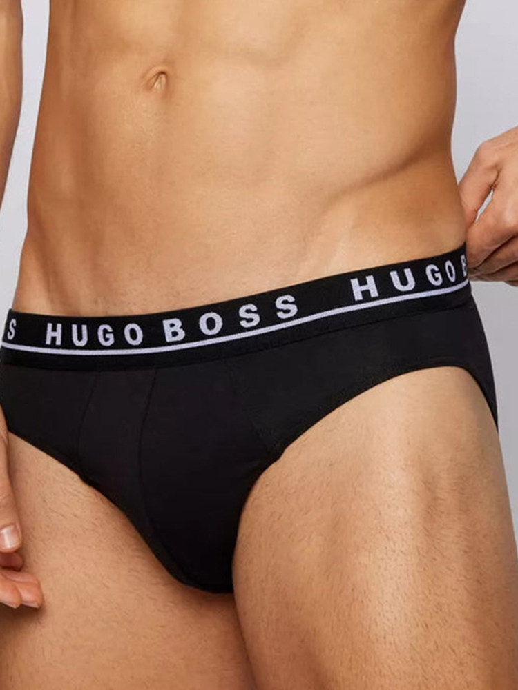 Hugo Boss Men's Cotton Shorts Briefs Three-Piece Set 50325402