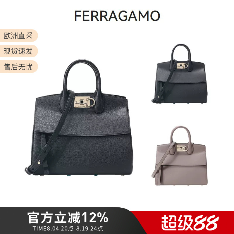 Ferragamo/Ferragamo Women's Cow Leather Handbag Shoulder Bag Commuter Bag 21H159 Ferragamo/Ferragamo Women's Cow Leather Handbag Shoulder Bag Commuter Bag 21H159