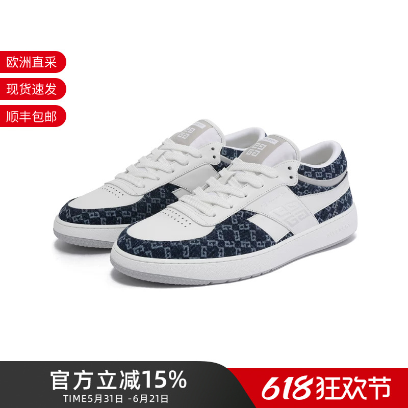 Givenchy Men's Fabric/Cow Leather Thick-Soled Casual Sneakers Bh00Arh1Ub