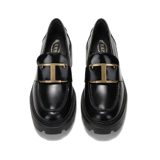 Tod’s Женские лоферы Todes на толстом высоком каблуке с Т-пряжкой и толстой подошвой, высота 6 см, XXW08D0EU50SHA