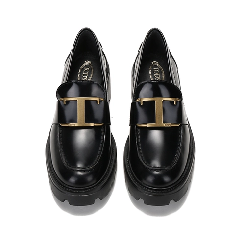 Tod’s Женские лоферы Todes на толстом высоком каблуке с Т-пряжкой и толстой подошвой, высота 6 см, XXW08D0EU50SHA