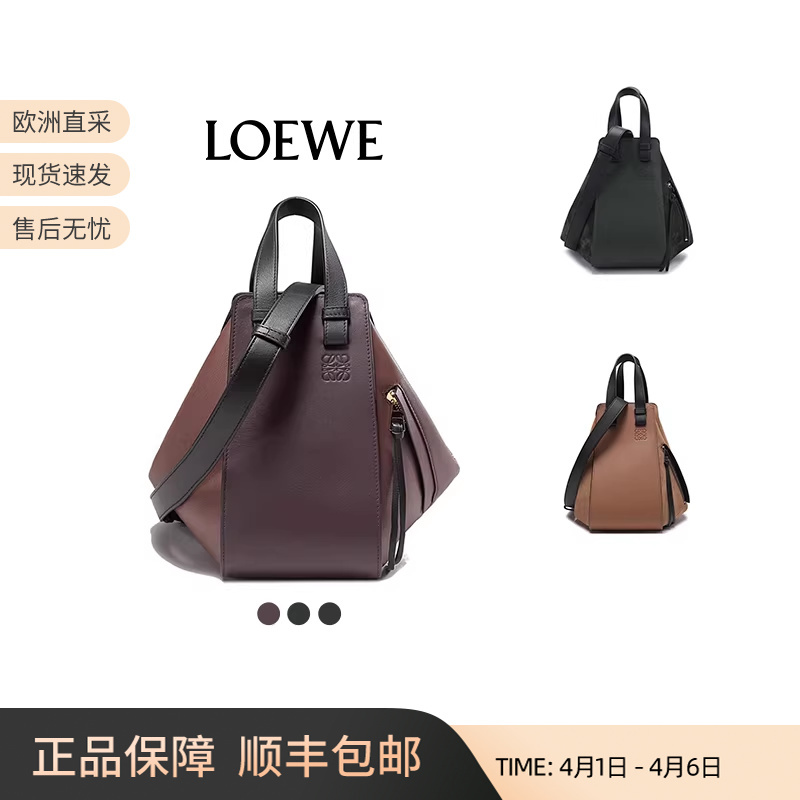 Loewe Women's Hammock Series Cowhide Leather Handbag Shoulder Crossbody Bag Small Hammock Bag 6203
