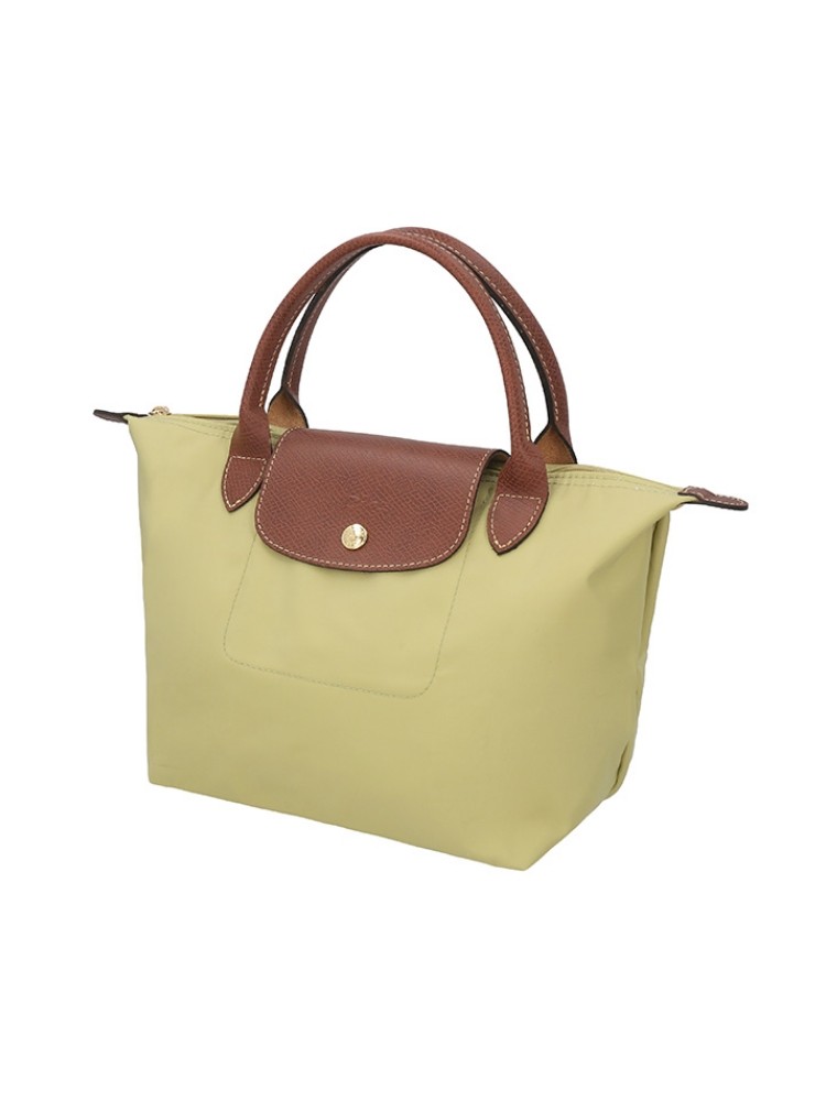 Longchamp Women's New Canvas Small Short-Handle Foldable Dumpling Tote Bag Handbag 1621