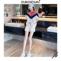 OUROSESAN casual sports suit women boomers fashion small sub-display high net red outdoor running two sets