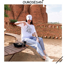 OUROSESAN SPORTS CASUAL SUIT WOMEN SUMMER NEW TIDE SIGNS INS NETS RED KOREAN VERSION FASHION LOOSER TWO SETS