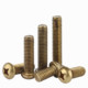 Brass cross round head screw 818 disk head M2M2.5M3M4M5M6M8*x14x18x22x45x50x60