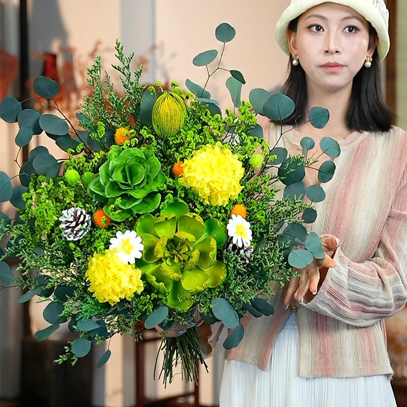 [Wizard of oz] Large Bouquet of Everlasting Flowers, High-End Niche Home Decoration That Can Be Stored for Many Years