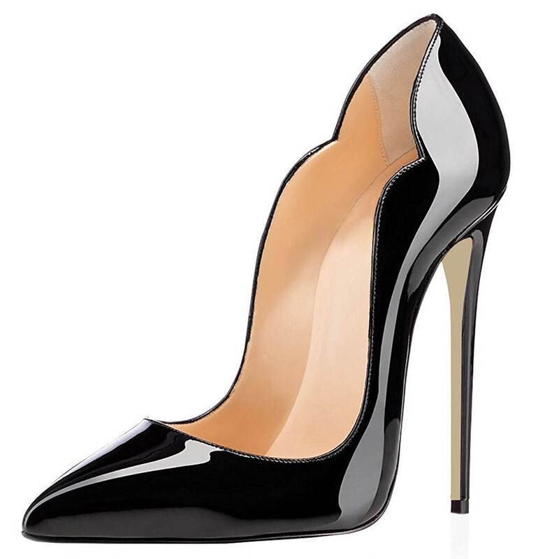 New High-Heeled Women's Shoes with Gradient Patent Leather Ebay Aliexpress Amazon Chengdu Women's Shoe Manufacturer Foreign Trade Supply