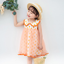 Childrens princess dress summer 2021 New Korean version of Little Girl gauze girl dress baby summer dress