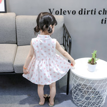 Girls Dress Summer Dress 2021 New style Childrens Dot Skirt Children Baby Shirt Dress Cotton Dress