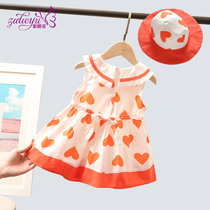 Purple Butterfly Girl summer dress 2021 new foreign girl baby cotton princess dress children summer dress