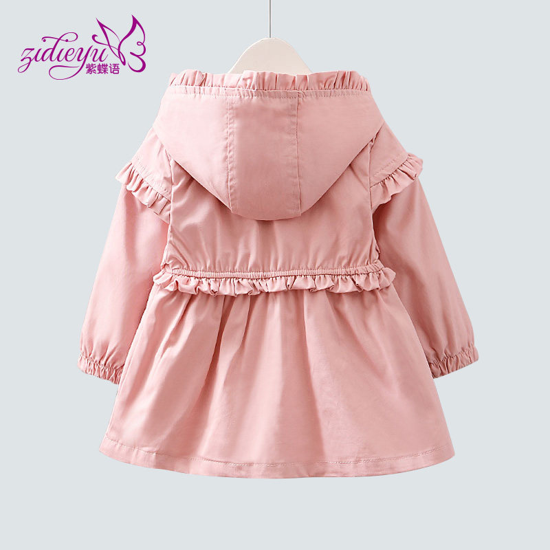 Girls ' spring coat 2021 new baby windbreaker Princess spring children's coat Children's coat spring and autumn cardigan