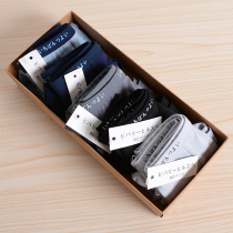 (Daily Monomordale Fabric box of 5 foreign trade tailstock) Mens comfortable and breathable briefs flat corner pants