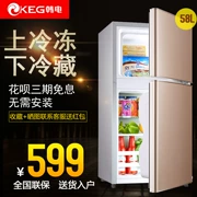 Cho thuê cửa đôi KEG / Hàn Quốc BCD-132JD Tủ lạnh nhỏ hộ gia đình nhỏ Tủ lạnh ký túc xá Tủ lạnh và tiết kiệm năng lượng - Tủ lạnh