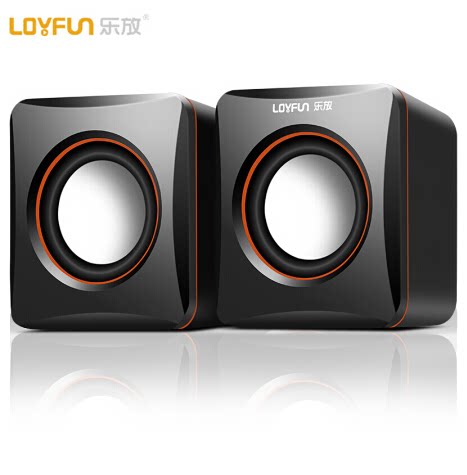 Leput small speaker USB portable speaker desktop computer sound notebook small to box stereo bass