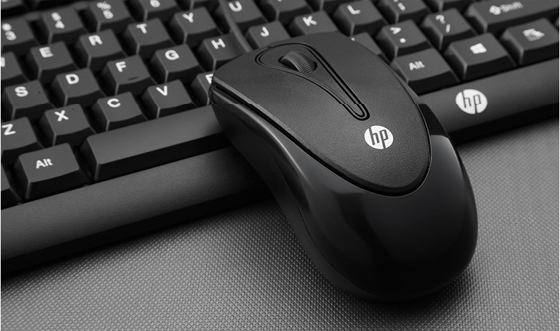 HP HP Tibetan Antelope wired keyboard and mouse set USB computer desktop waterproof mouse and keyboard office home