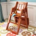 Ghế ăn gỗ cho trẻ em miễn phí lắp đặt ghế ăn cho trẻ em Ghế ăn cho trẻ em - Giường trẻ em / giường em bé / Ghế ăn